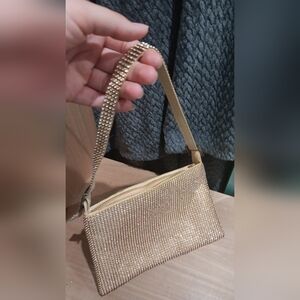 Cute golden handbag
